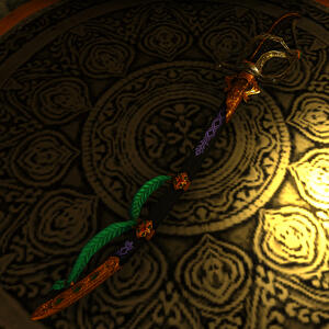 Tulwar made from a weaponsmith in Palaka. Given to Sulhi after hunting a maneating tiger when she denied the gil reward.